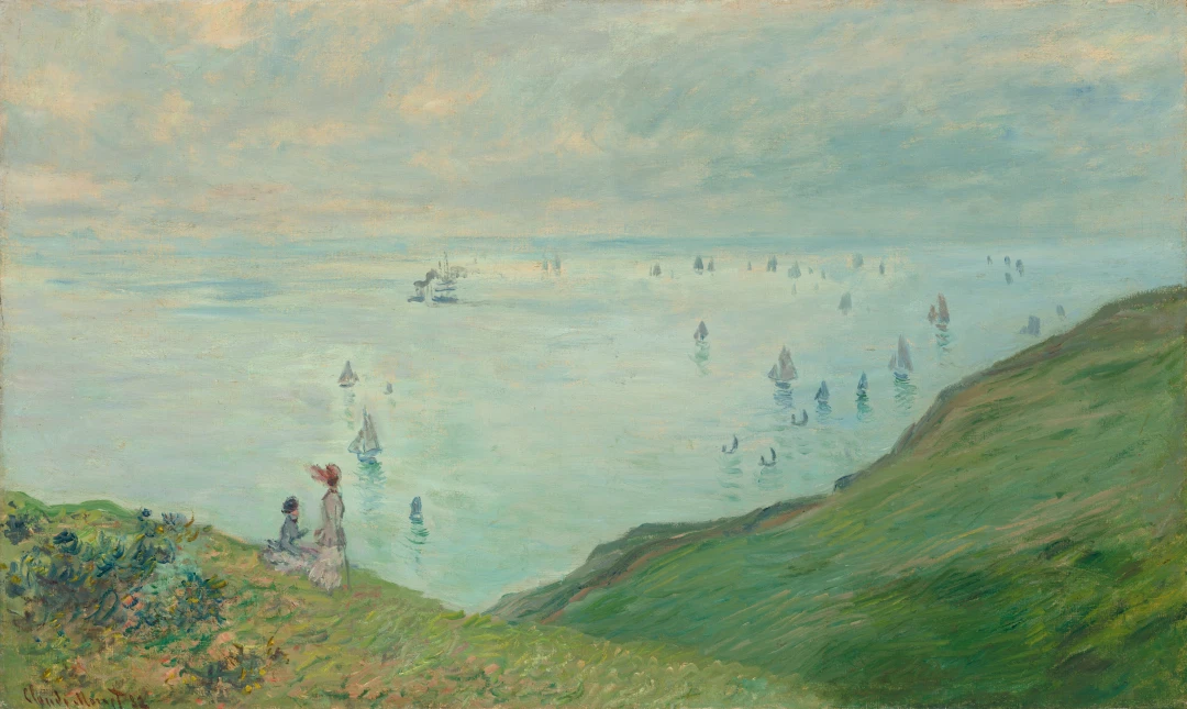 Cliffs at Pourville by Claude Monet (1882)